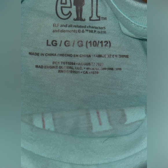 Girls Elf The Movie Shirt Size Large (10/12) New - Picture 4 of 4